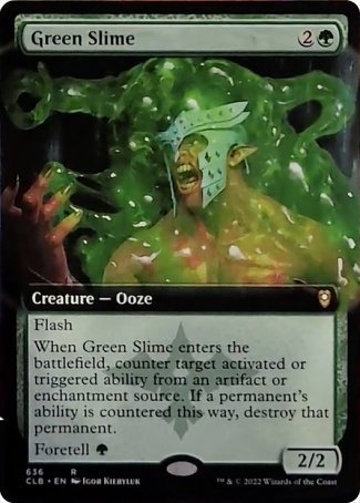 Green Slime (Extended Art) [Commander Legends: Battle for Baldur's Gate] | Webway Games