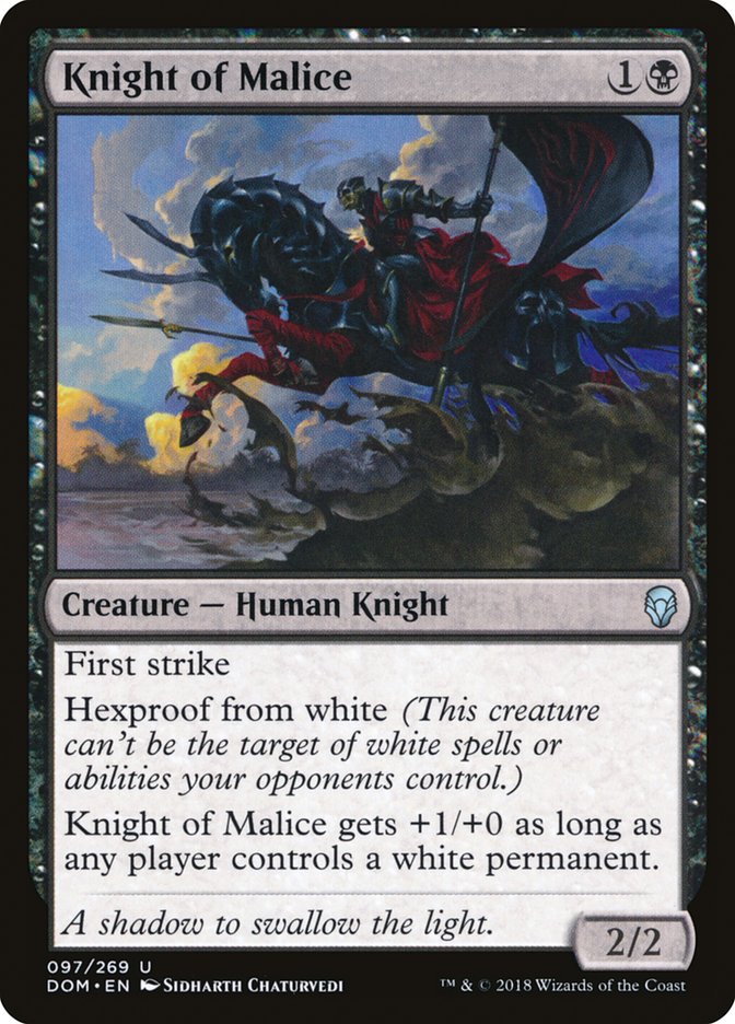 Knight of Malice [Dominaria] | Webway Games