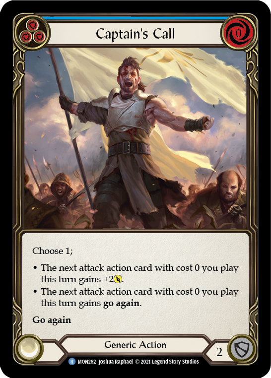 Captain's Call (Blue) [MON262] 1st Edition Normal | Webway Games