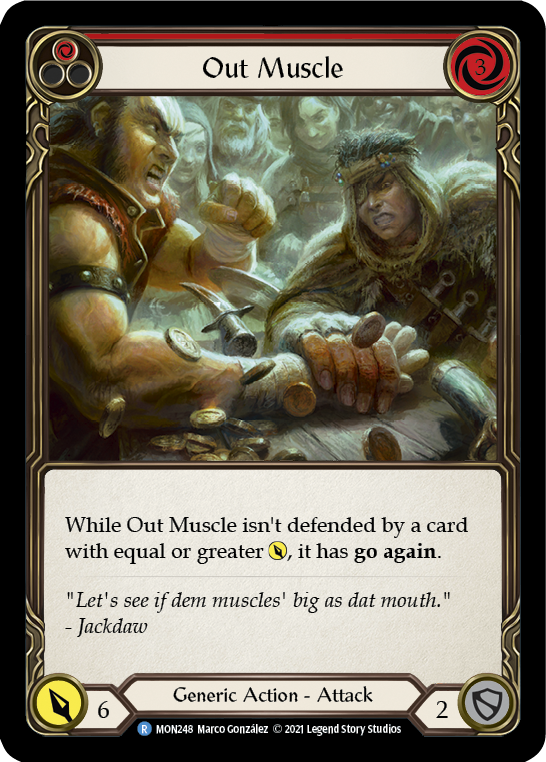 Out Muscle (Red) [MON248] 1st Edition Normal | Webway Games