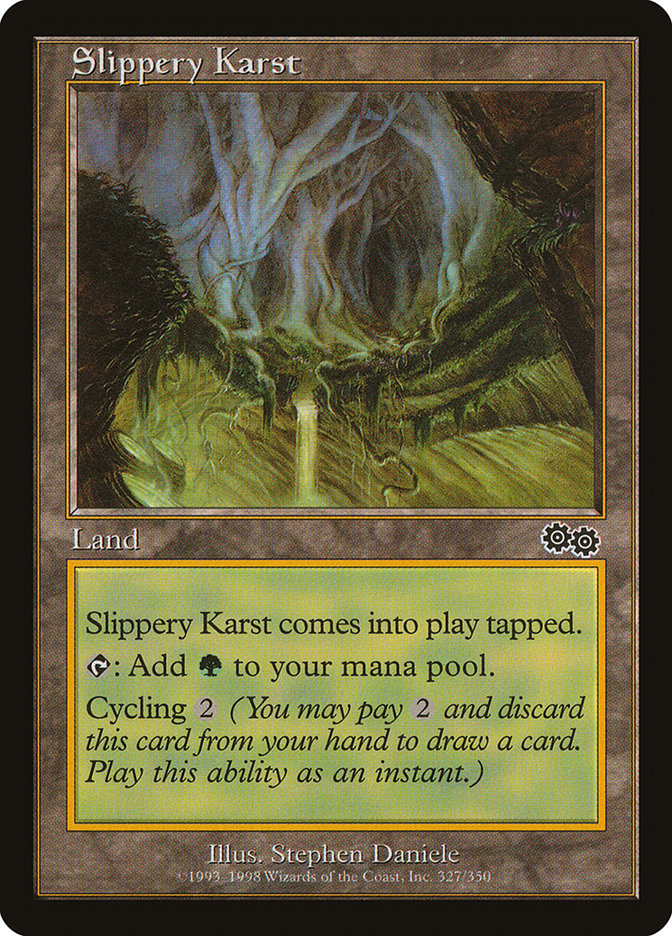 Slippery Karst [Urza's Saga] | Webway Games