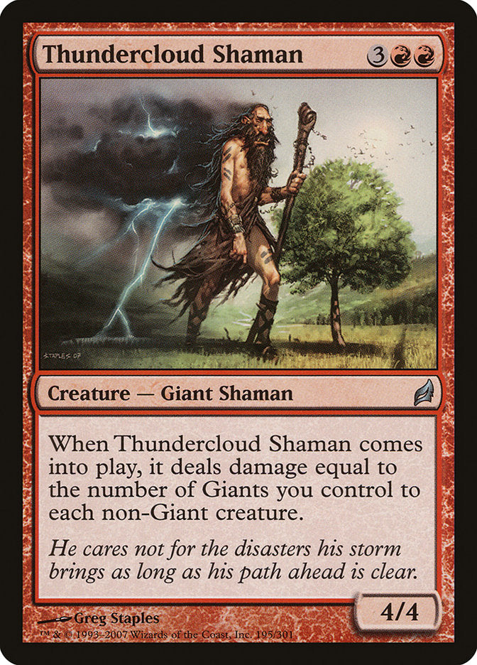 Thundercloud Shaman [Lorwyn] | Webway Games