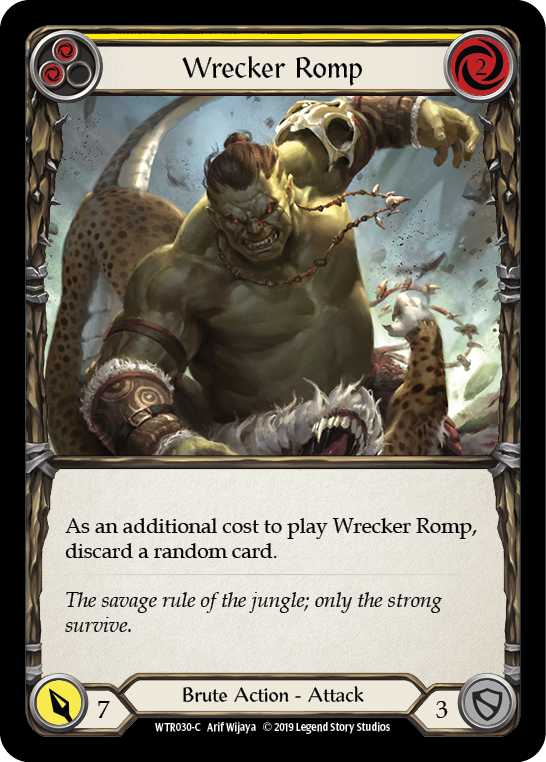 Wrecker Romp (Yellow) [WTR030-C] Alpha Print Rainbow Foil | Webway Games