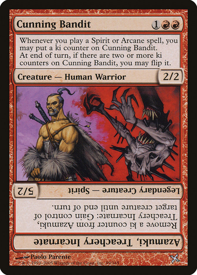 Cunning Bandit // Azamuki, Treachery Incarnate [Betrayers of Kamigawa] | Webway Games