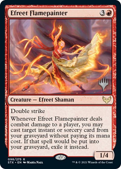 Efreet Flamepainter (Promo Pack) [Strixhaven: School of Mages Promos] | Webway Games