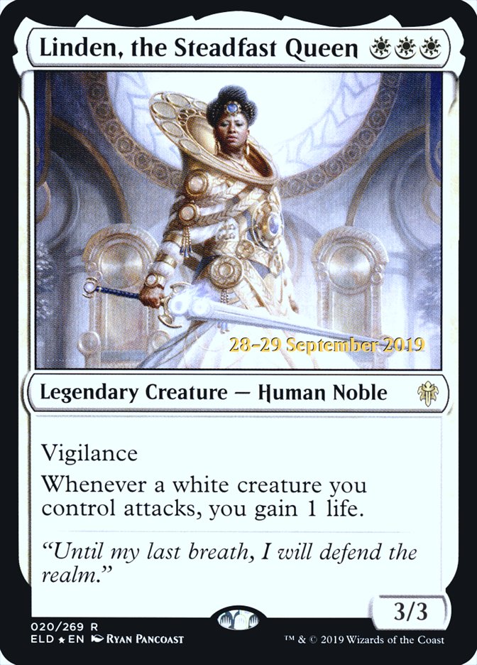 Linden, the Steadfast Queen  [Throne of Eldraine Prerelease Promos] | Webway Games