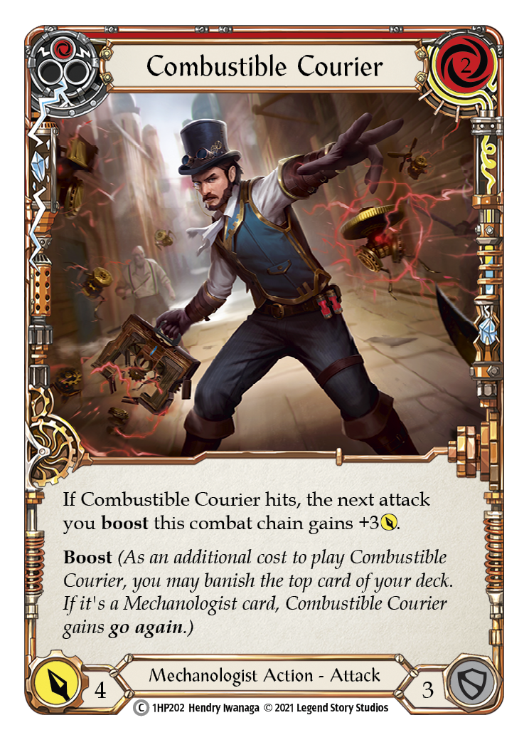Combustible Courier (Red) [1HP202] | Webway Games