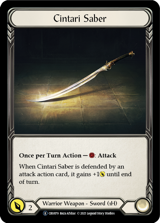 Cintari Saber [CRU079] Unlimited Normal | Webway Games