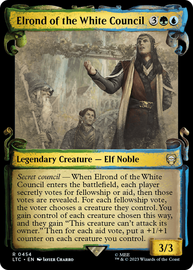 Elrond of the White Council [The Lord of the Rings: Tales of Middle-Earth Commander Showcase Scrolls] | Webway Games
