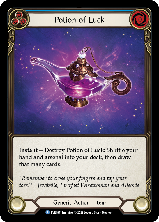 Potion of Luck [EVR187] (Everfest)  1st Edition Cold Foil | Webway Games