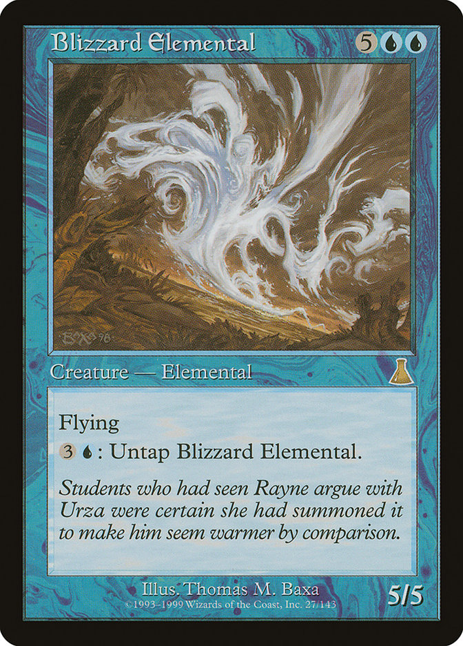 Blizzard Elemental [Urza's Destiny] | Webway Games