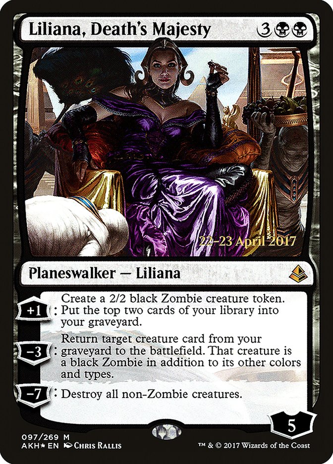 Liliana, Death's Majesty  (Prerelease) [Amonkhet Prerelease Promos] | Webway Games