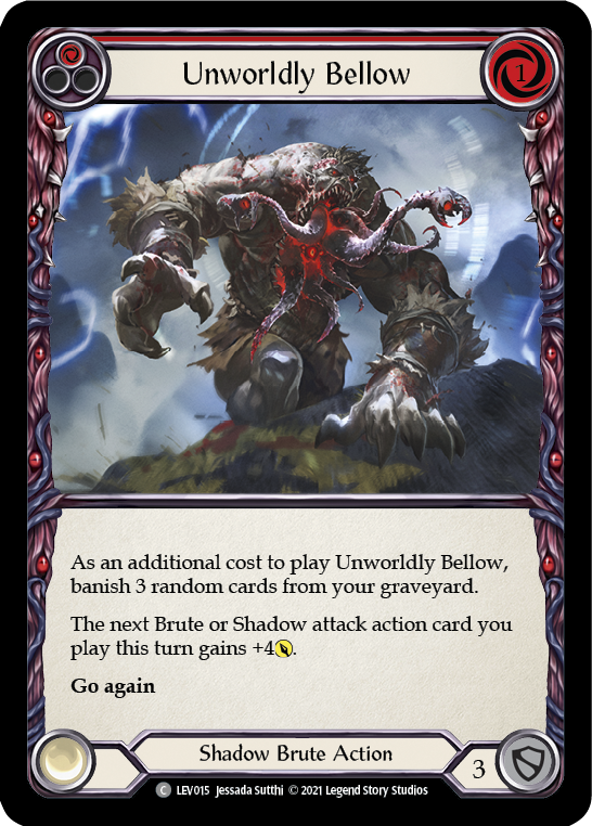Unworldly Bellow (Red) [LEV015] (Monarch Levia Blitz Deck) | Webway Games