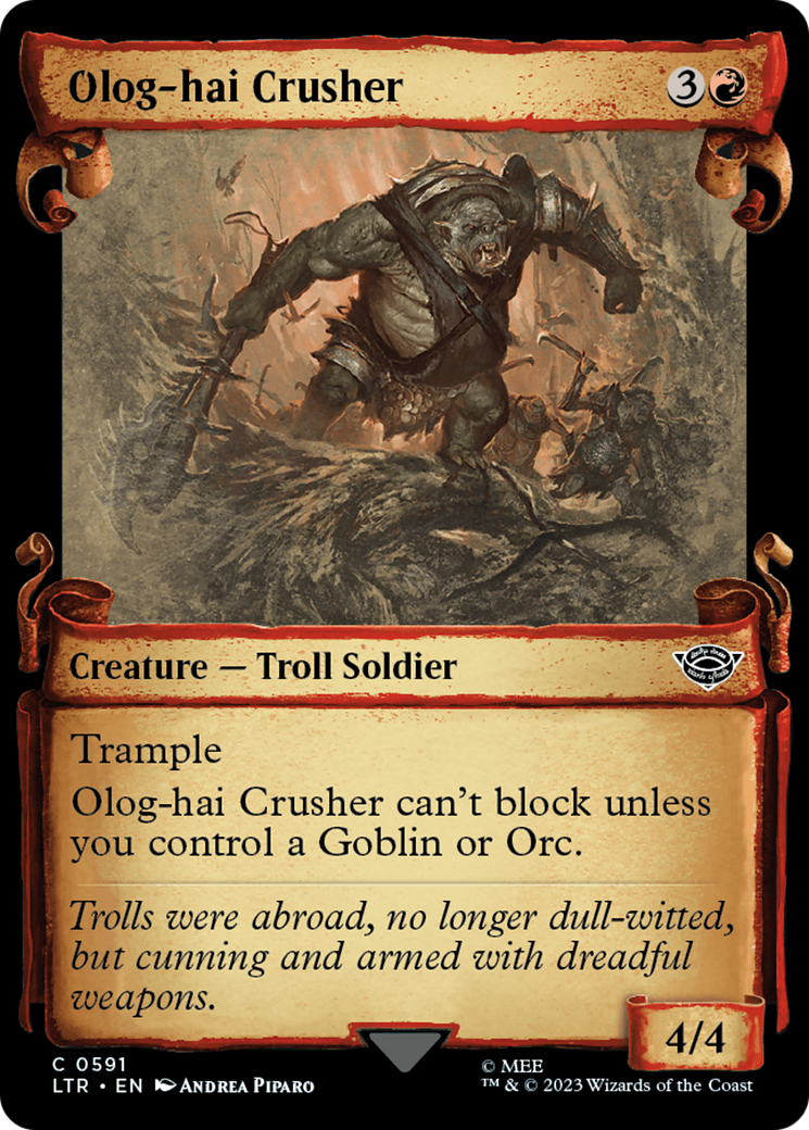 Olog-Hai Crusher [The Lord of the Rings: Tales of Middle-Earth Showcase Scrolls] | Webway Games