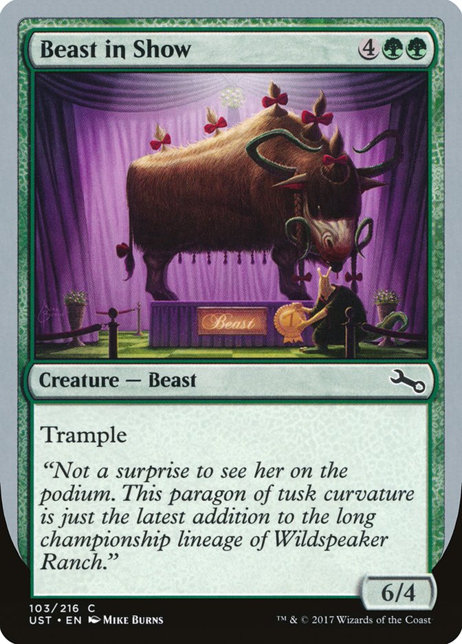 Beast in Show ("Not a surprise...") [Unstable] | Webway Games