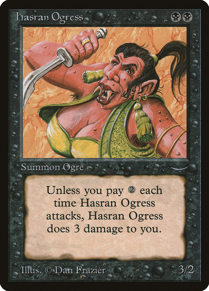 Hasran Ogress (Dark Mana Cost) [Arabian Nights] | Webway Games