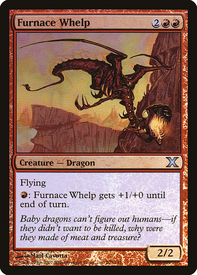 Furnace Whelp (Premium Foil) [Tenth Edition] | Webway Games