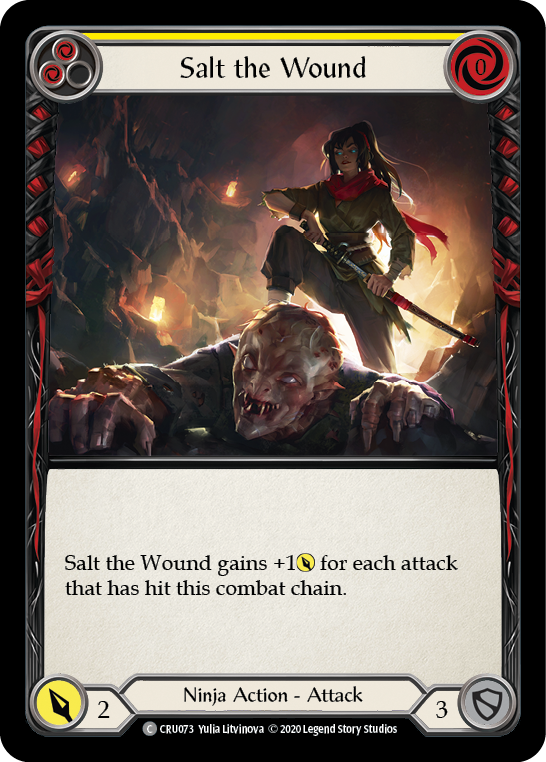 Salt the Wound [CRU073] 1st Edition Rainbow Foil | Webway Games