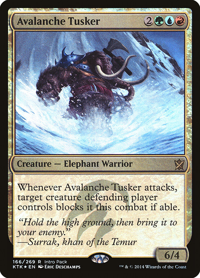 Avalanche Tusker (Intro Pack) [Khans of Tarkir Promos] | Webway Games