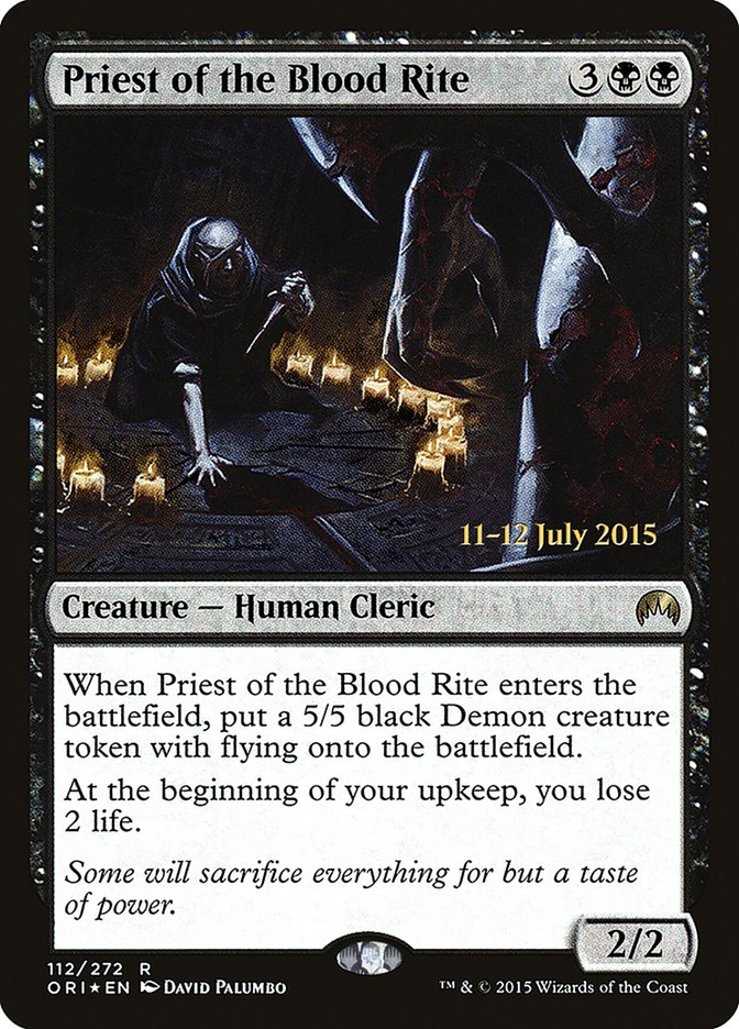 Priest of the Blood Rite [Magic Origins Prerelease Promos] | Webway Games