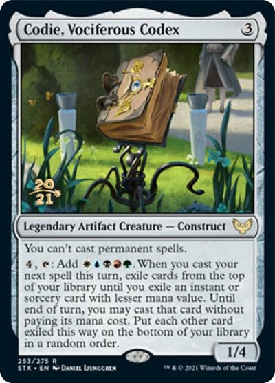 Codie, Vociferous Codex [Strixhaven: School of Mages Prerelease Promos] | Webway Games