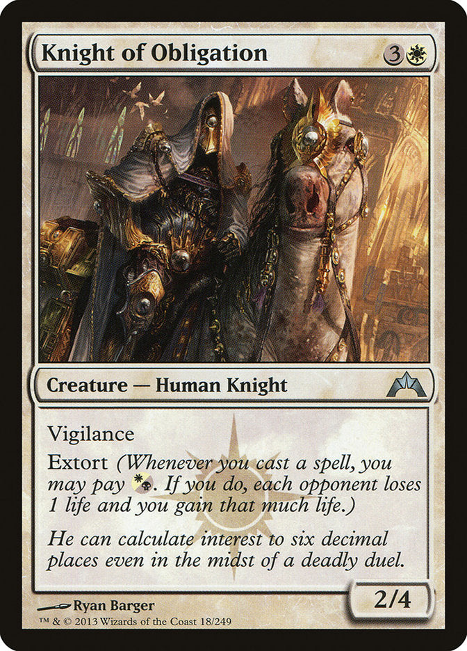 Knight of Obligation [Gatecrash] | Webway Games