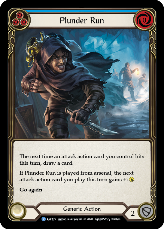 Plunder Run (Blue) [ARC172] Unlimited Rainbow Foil | Webway Games