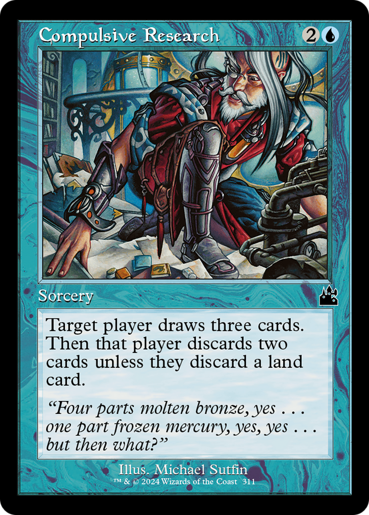 Compulsive Research (Retro Frame) [Ravnica Remastered] | Webway Games