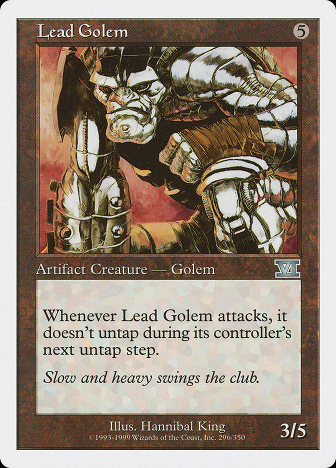 Lead Golem [Classic Sixth Edition] | Webway Games