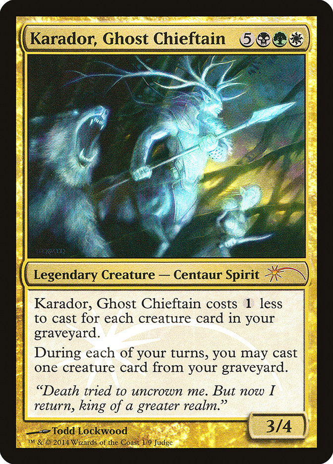 Karador, Ghost Chieftain [Judge Gift Cards 2014] | Webway Games