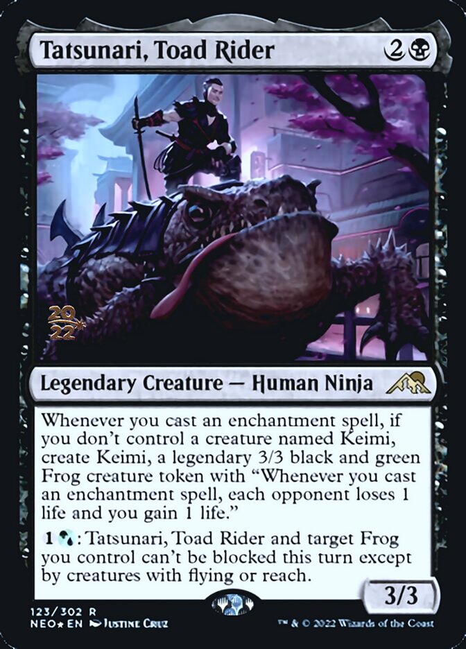 Tatsunari, Toad Rider [Kamigawa: Neon Dynasty Prerelease Promos] | Webway Games