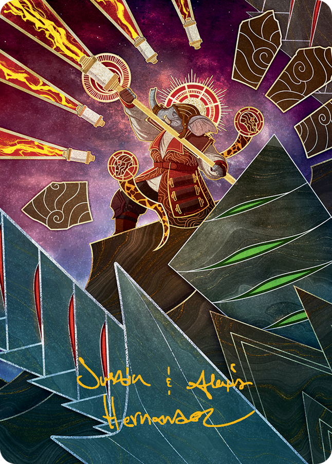 Quintorius, Loremaster Art Card (63) (Gold-Stamped Signature) [March of the Machine Art Series] | Webway Games