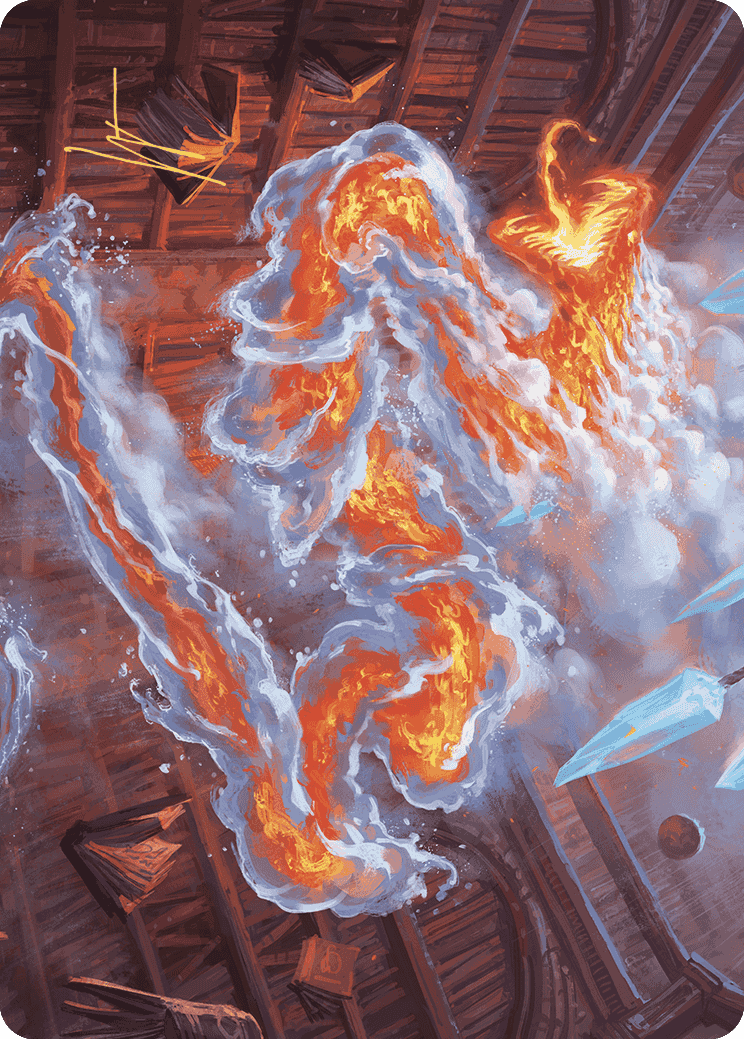 Scalding Viper Art Card (Gold-Stamped Signature) [Wilds of Eldraine Art Series] | Webway Games