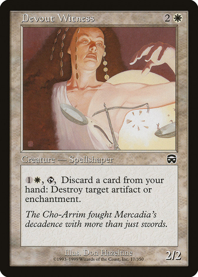 Devout Witness [Mercadian Masques] | Webway Games
