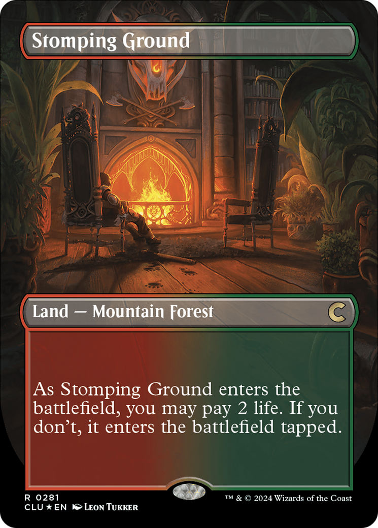 Stomping Ground (Borderless) [Ravnica: Clue Edition] | Webway Games