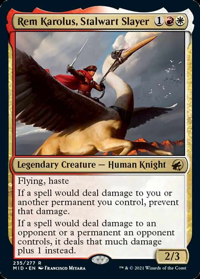 Rem Karolus, Stalwart Slayer [Innistrad: Midnight Hunt] | Webway Games