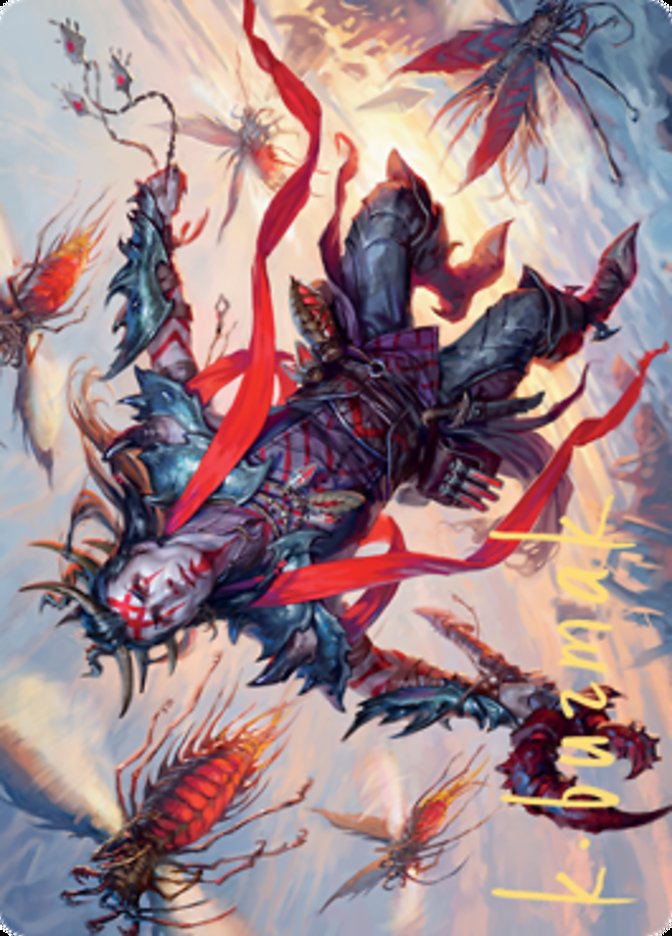 Scion of the Swarm Art Card (Gold-Stamped Signature) [Zendikar Rising Art Series] | Webway Games