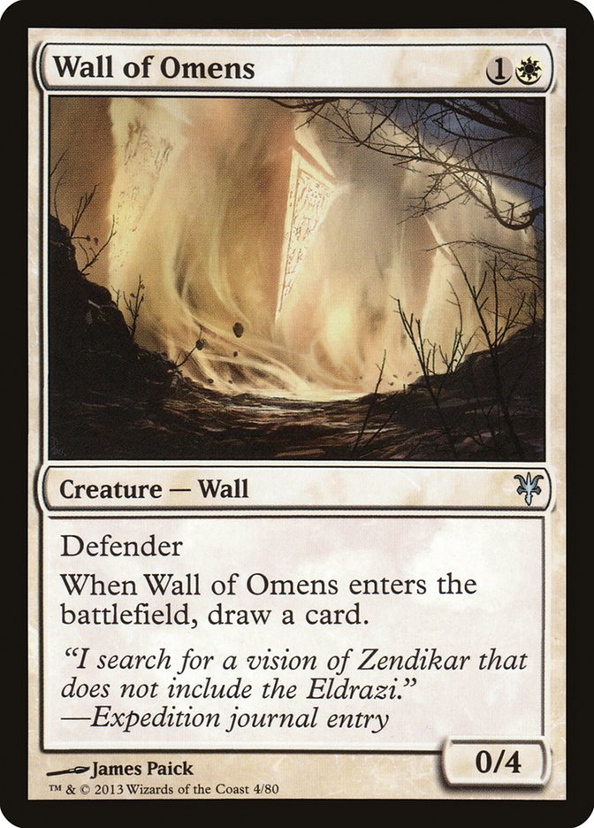 Wall of Omens [Duel Decks: Sorin vs. Tibalt] | Webway Games