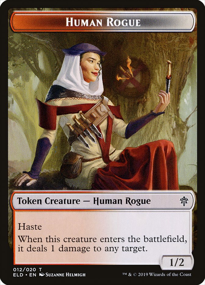 Human Rogue [Throne of Eldraine Tokens] | Webway Games
