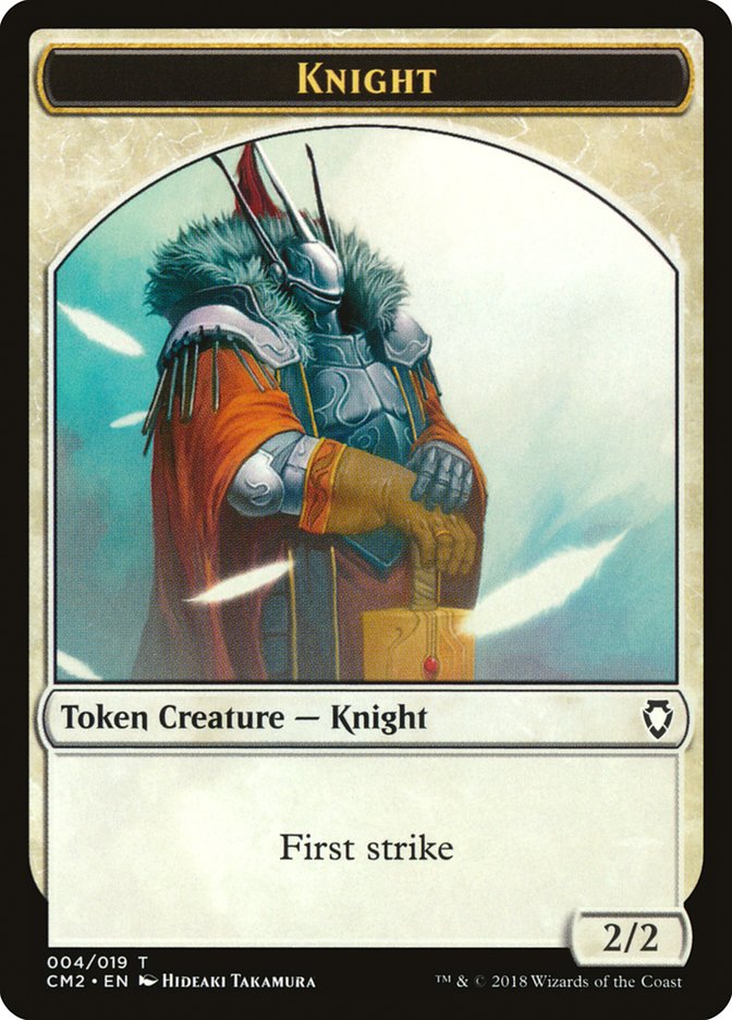 Knight Token [Commander Anthology Volume II Tokens] | Webway Games