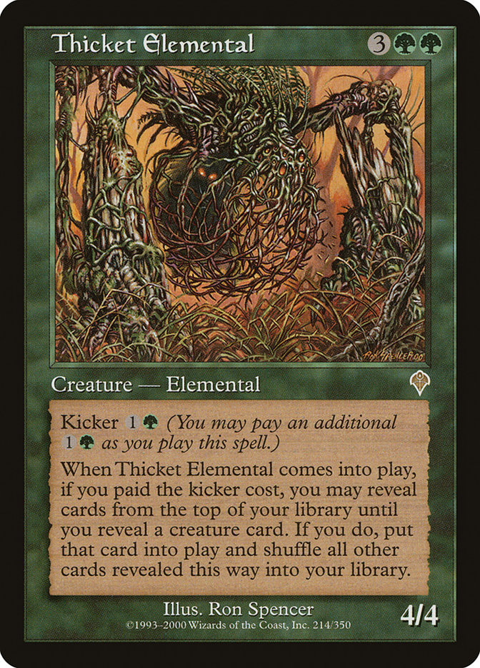 Thicket Elemental [Invasion] | Webway Games