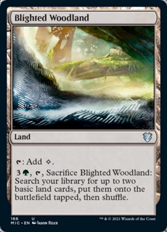 Blighted Woodland [Innistrad: Midnight Hunt Commander] | Webway Games