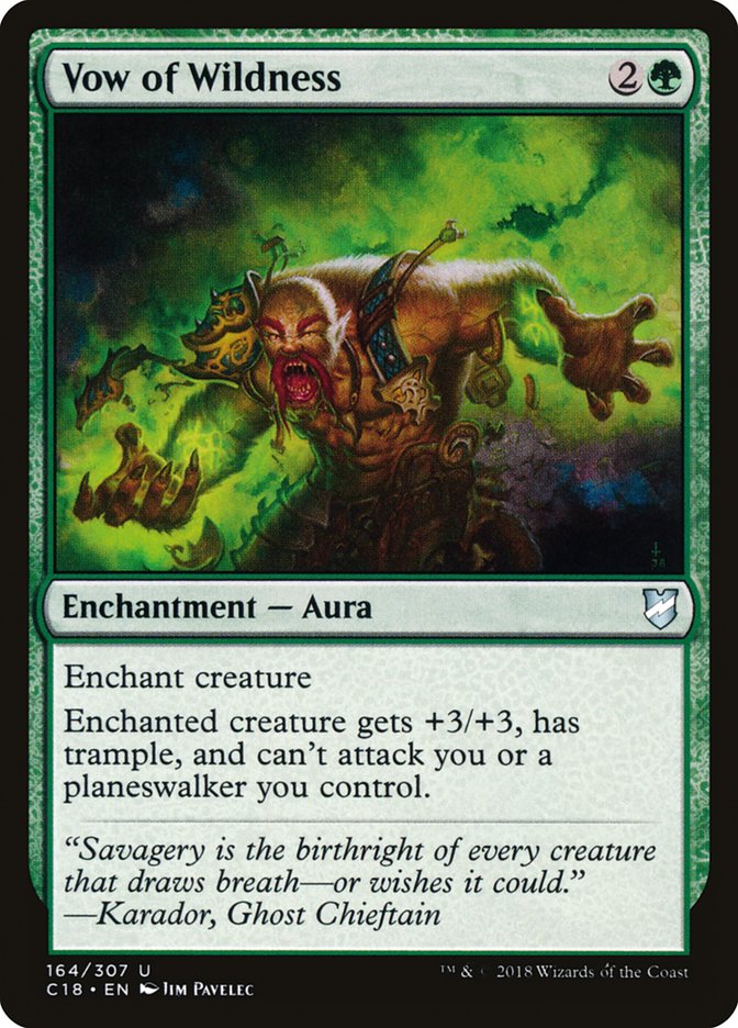 Vow of Wildness [Commander 2018] | Webway Games