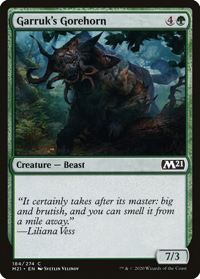 Garruk's Gorehorn [Core Set 2021] | Webway Games