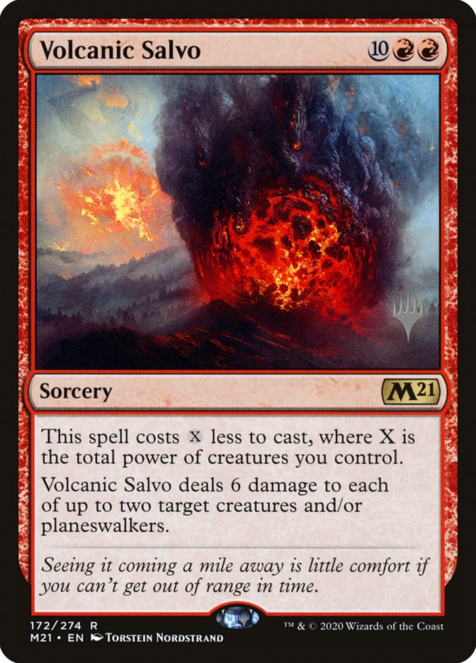 Volcanic Salvo (Promo Pack) [Core Set 2021 Promos] | Webway Games