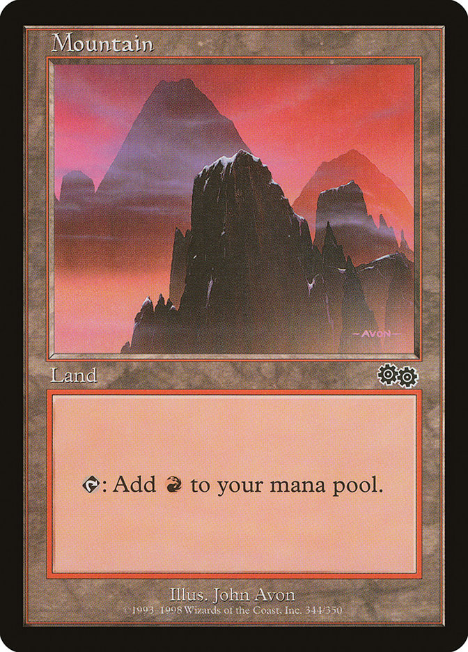 Mountain (#344) [Urza's Saga] | Webway Games