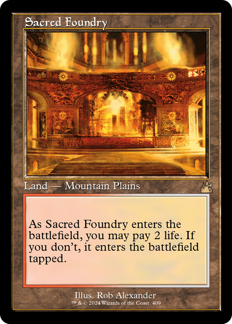 Sacred Foundry (Retro) [Ravnica Remastered] | Webway Games