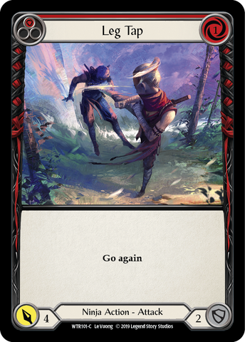 Leg Tap (Red) [WTR101-C] Alpha Print Normal