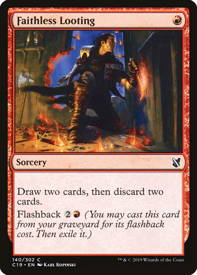 Faithless Looting [Commander 2019] | Webway Games