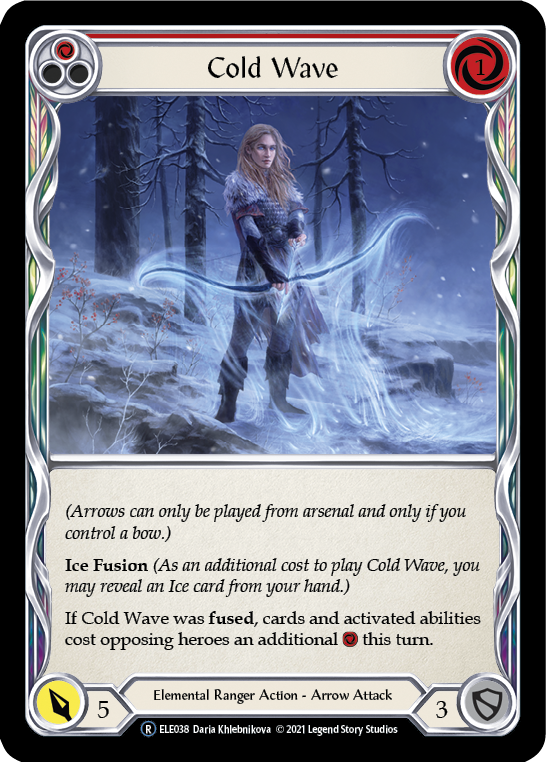 Cold Wave (Red) [U-ELE038] Unlimited Normal | Webway Games